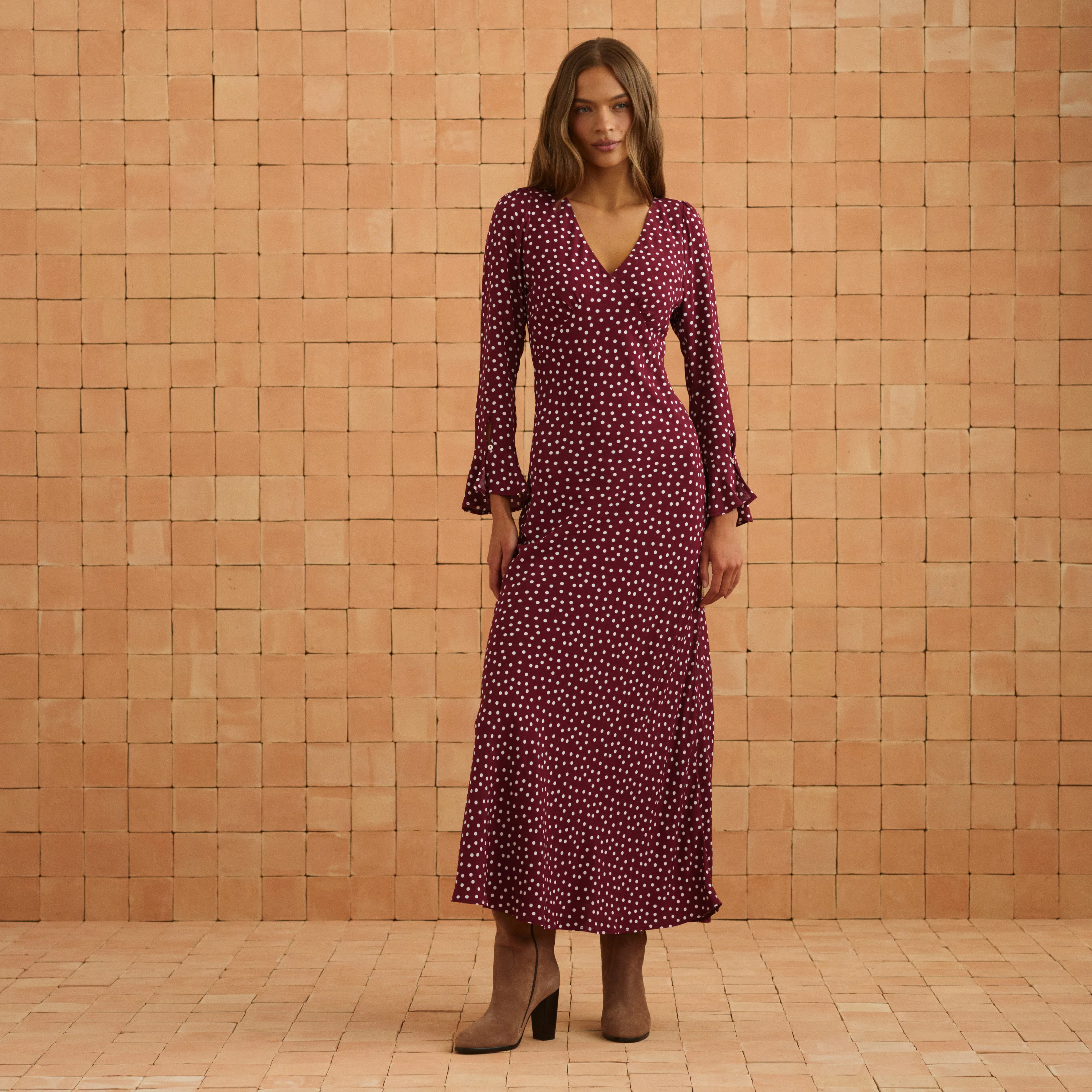 Charlotte Dress In Dusty - Image 8