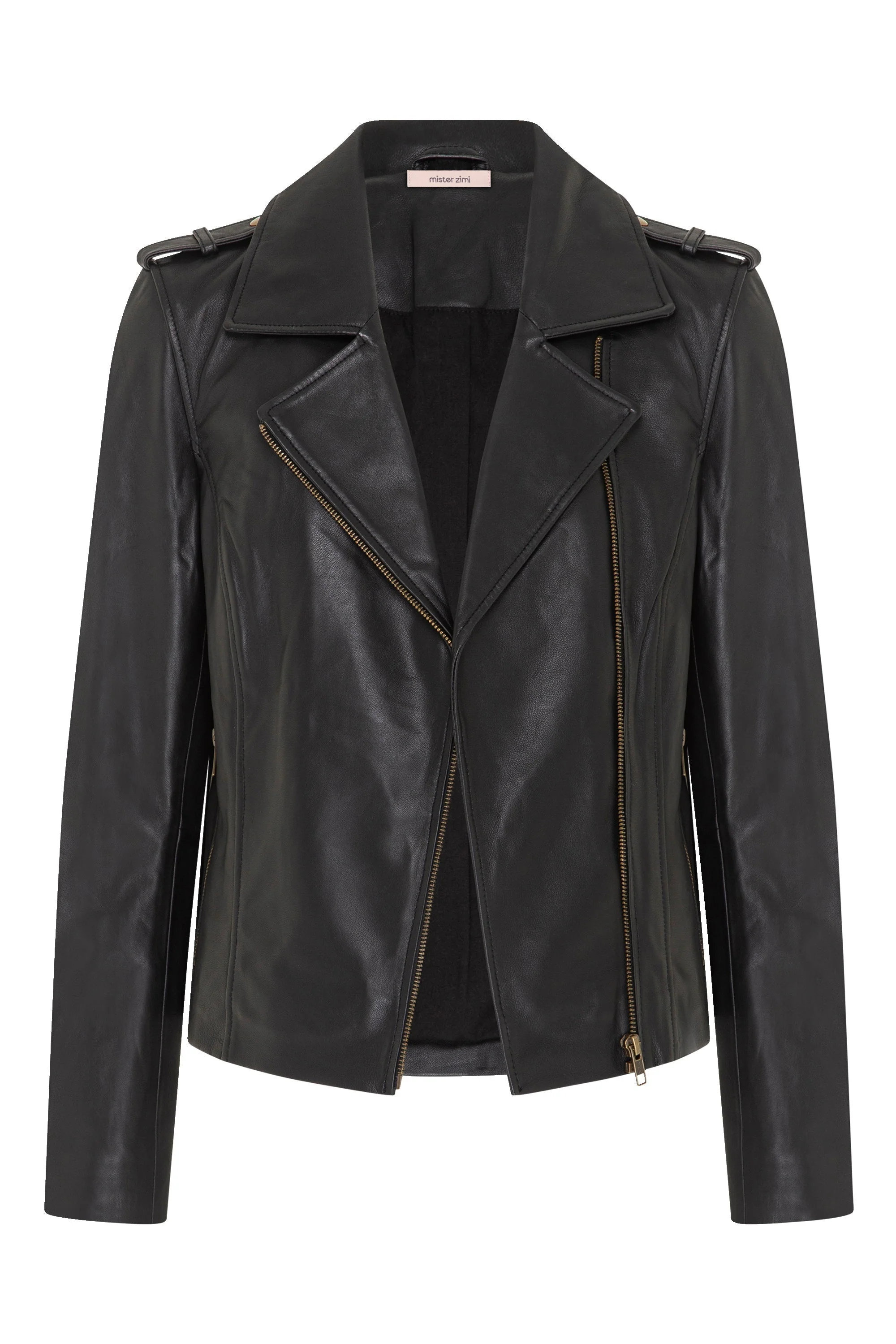 Cleo Jacket In Black Leather - Image 7