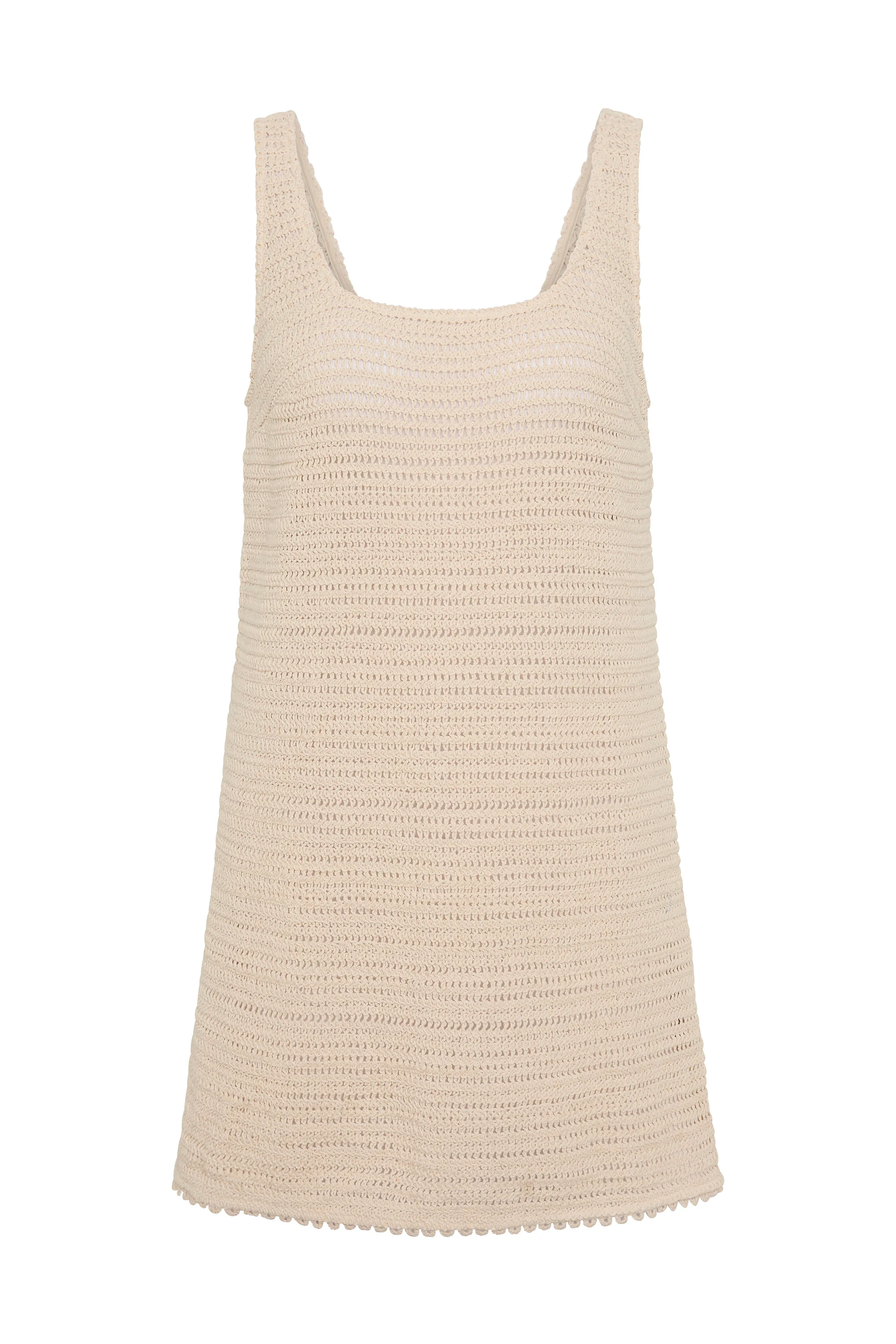 Coco Mini Dress In Ecru - Image 4