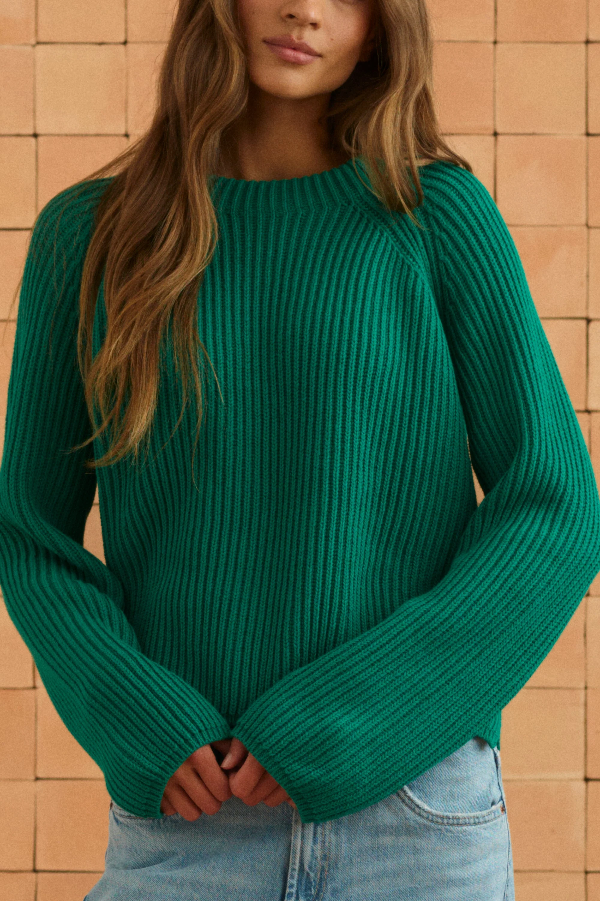 Gemma Jumper In Jade - Image 3