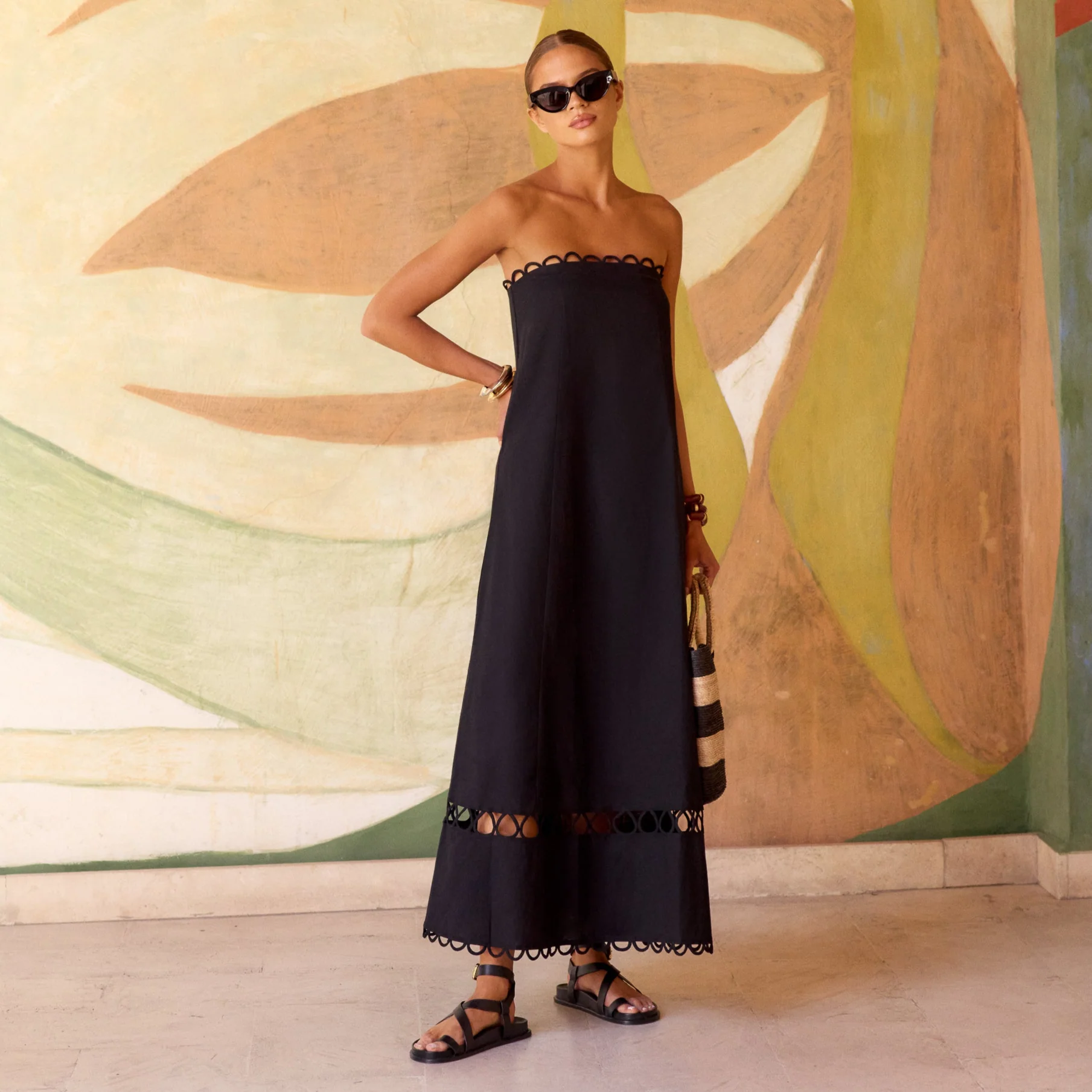 Gina Dress In Black - Image 7