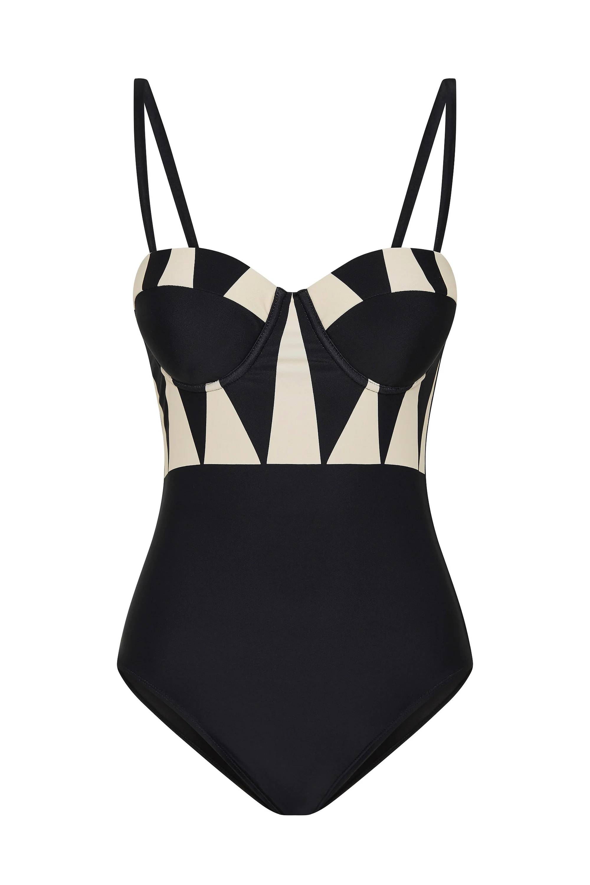 Honey One Piece In Noir Palm - Image 7