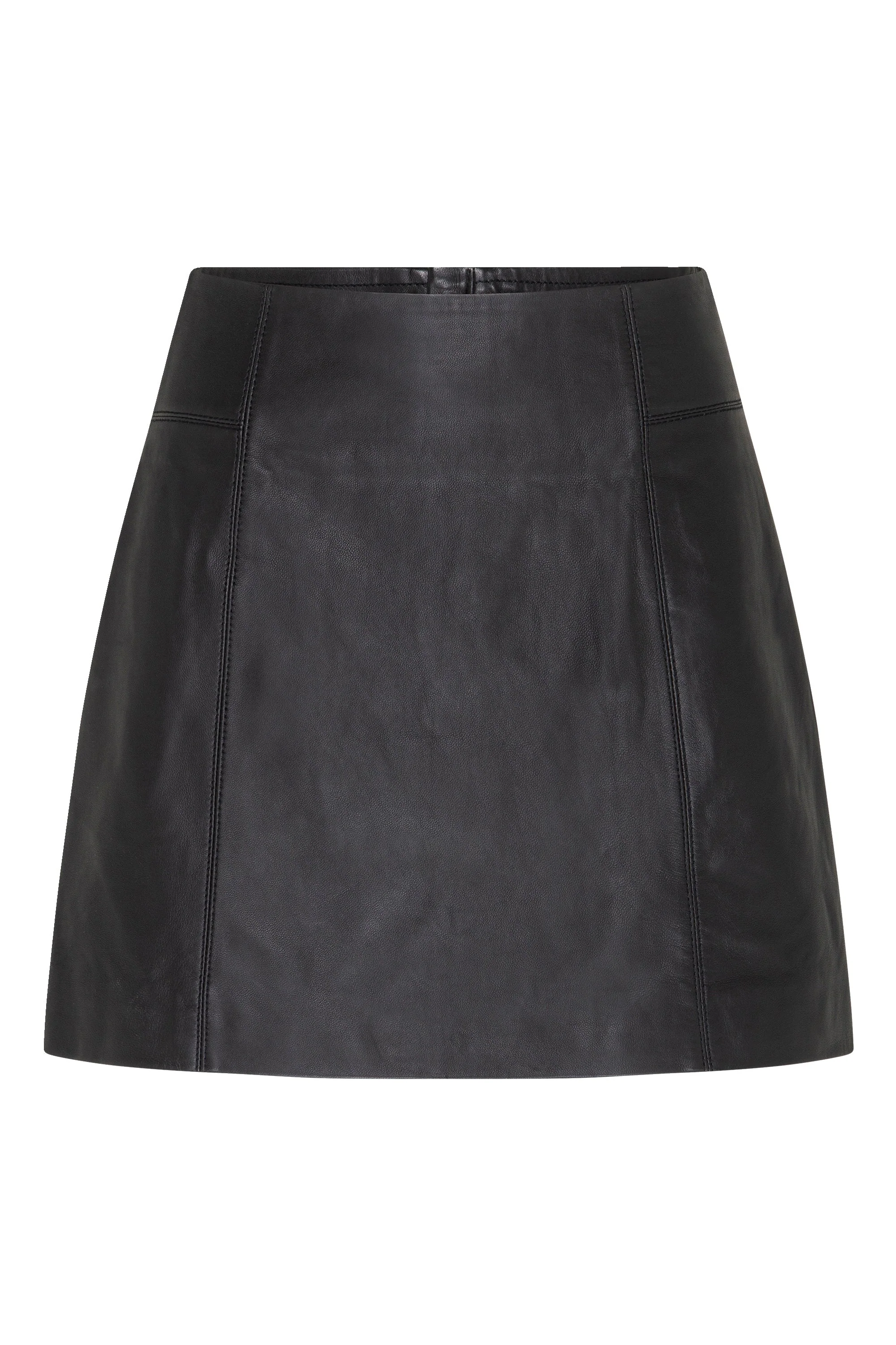 Jade Skirt In Black Leather - Image 4