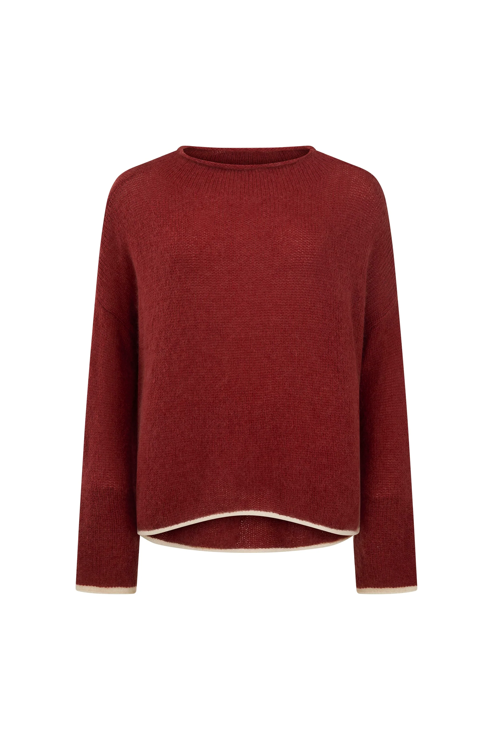 Jaz Knit Jumper In Sangria - Image 6