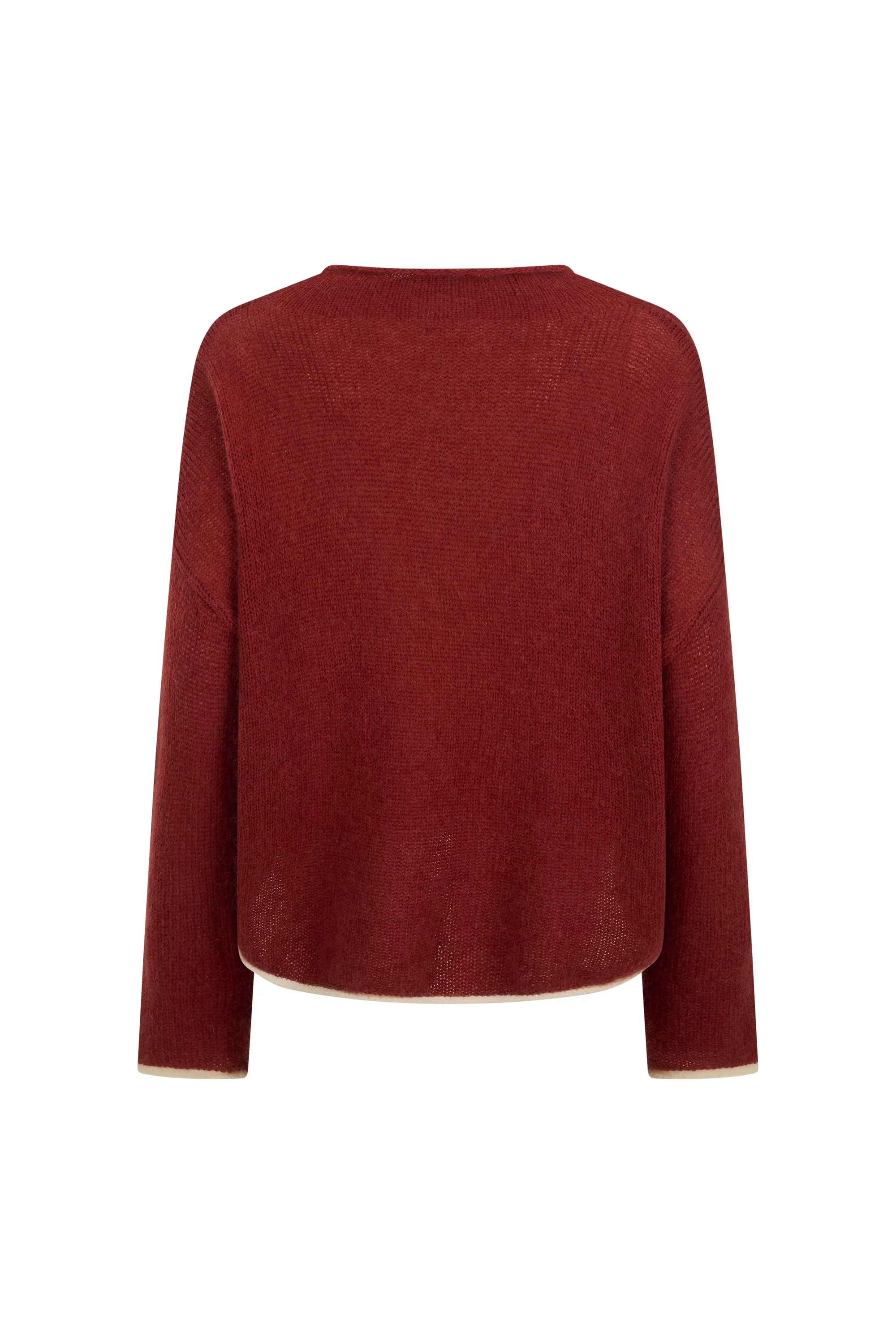 Jaz Knit Jumper In Sangria - Image 7