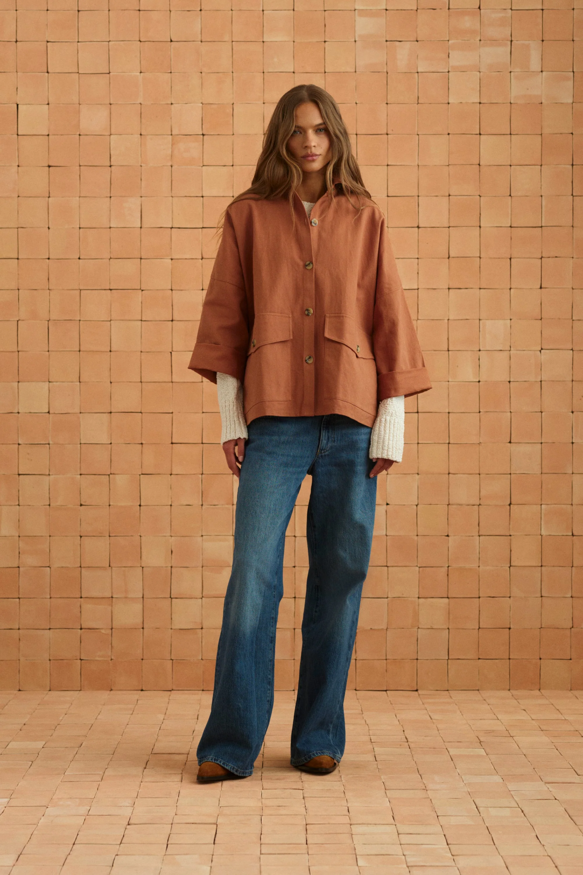 Paddington Jacket In Camello - Image 6