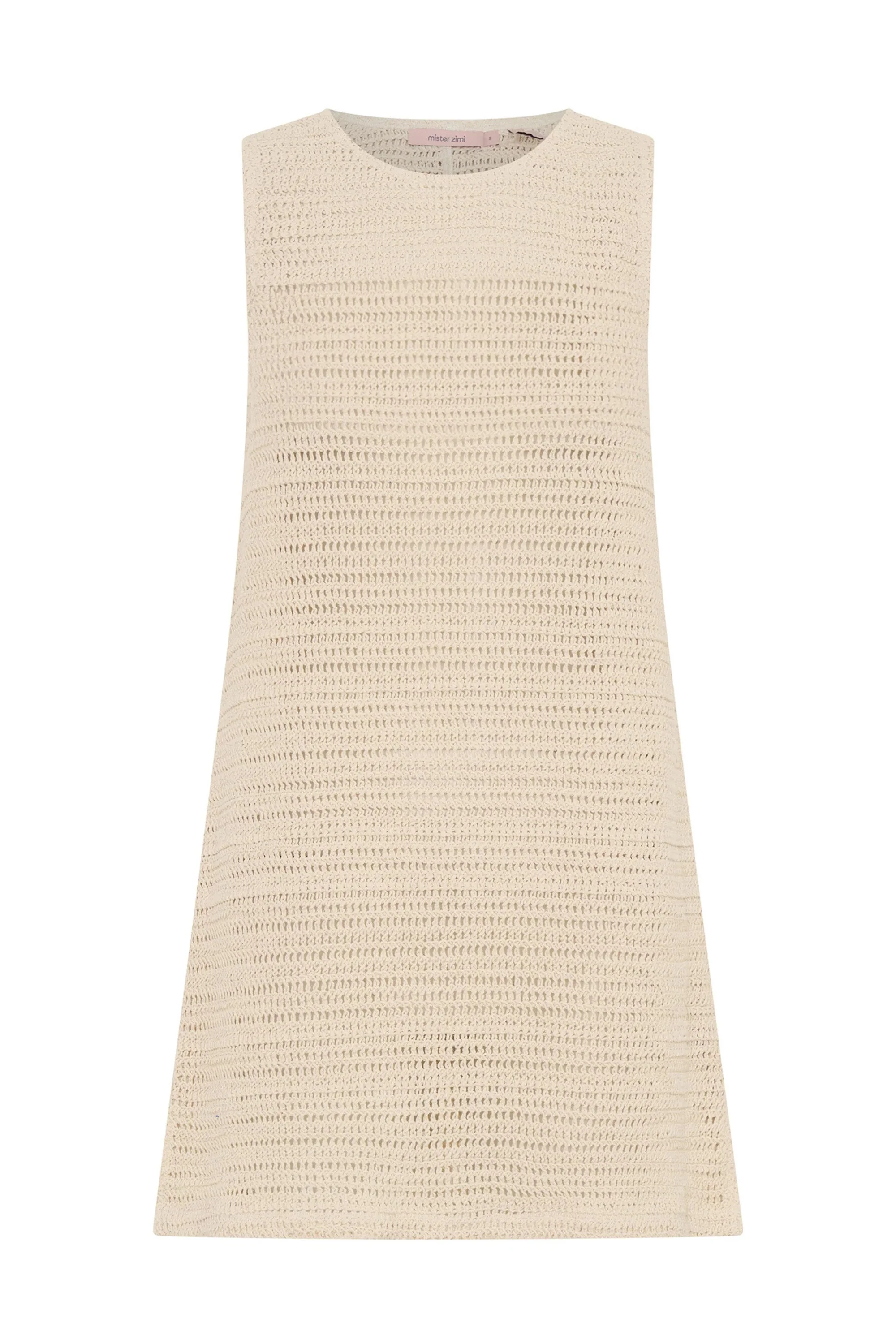 Poolside Mini Dress In Ecru - Image 6