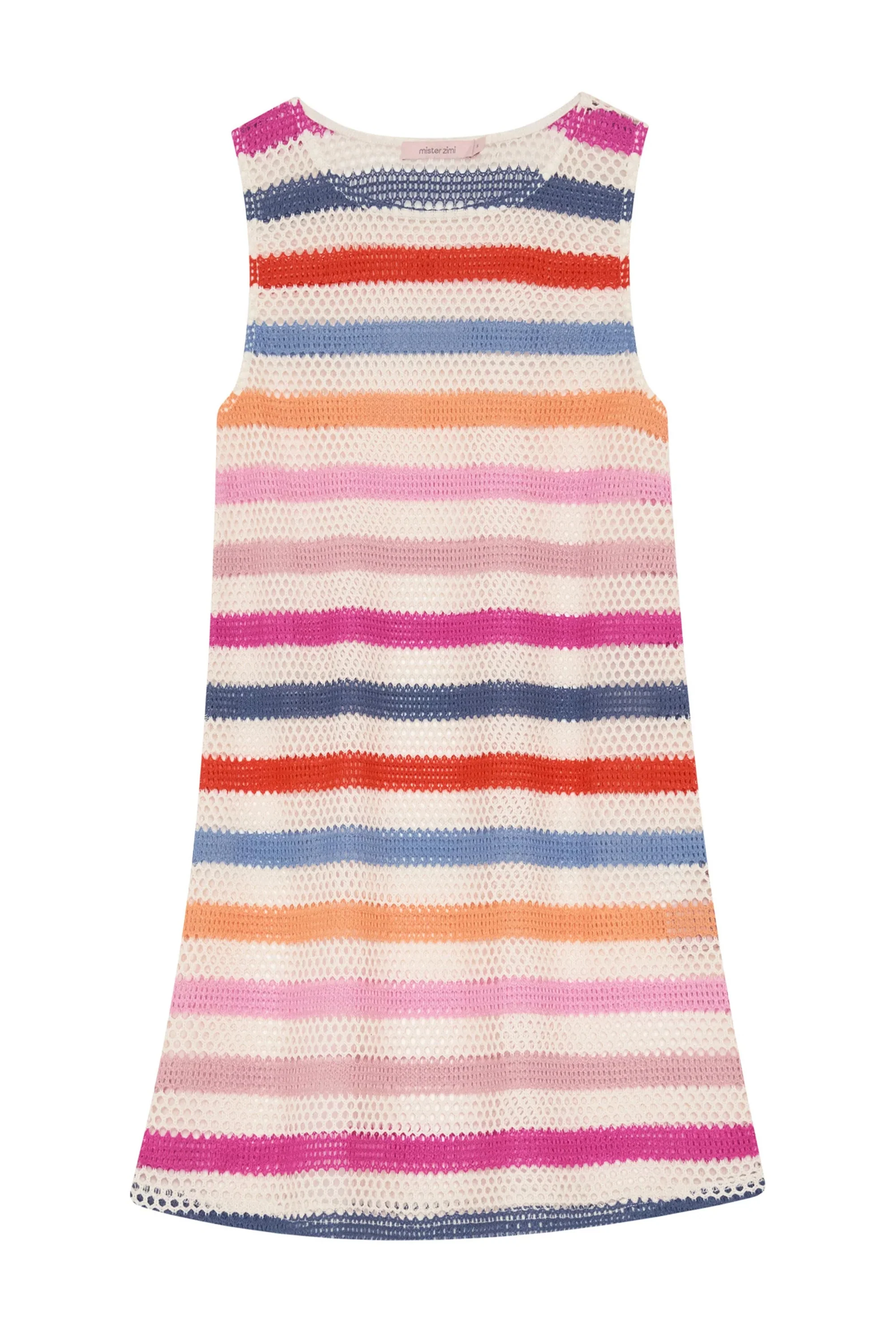 Poolside Mini Dress In Summer Stripe - Image 5