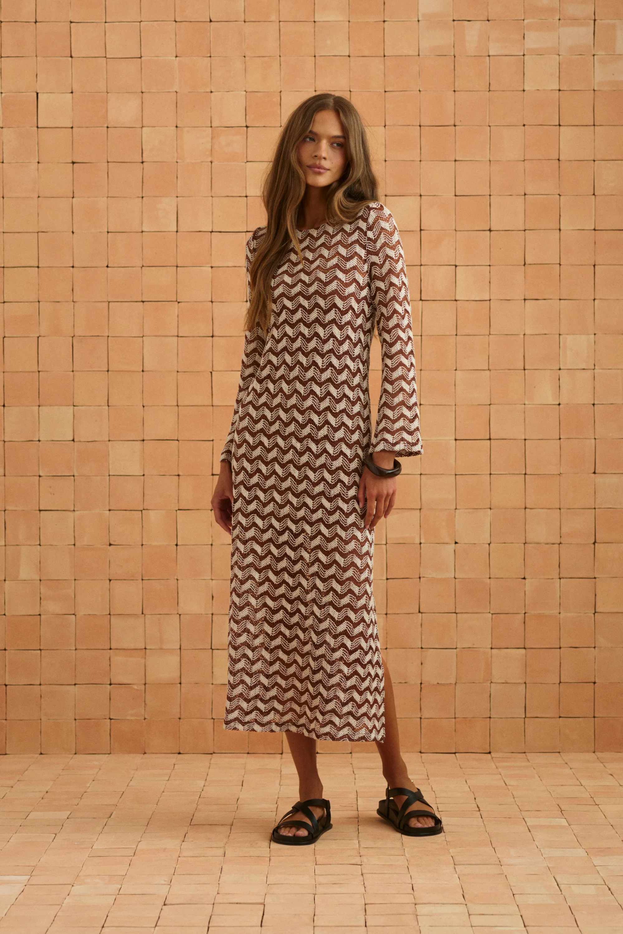 Sabella Sandal In Black Leather - Image 3