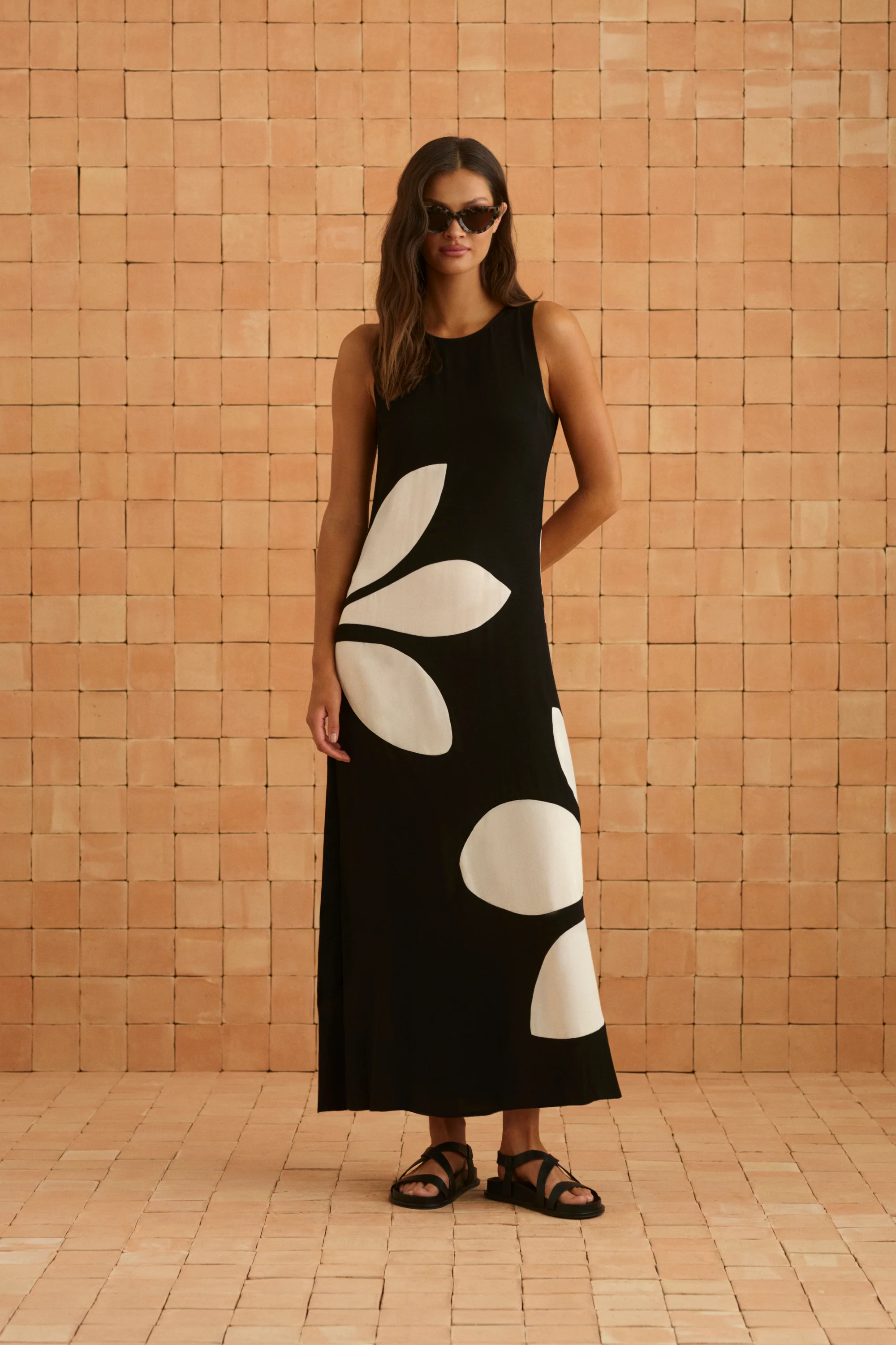 Sabella Sandal In Black Leather - Image 5