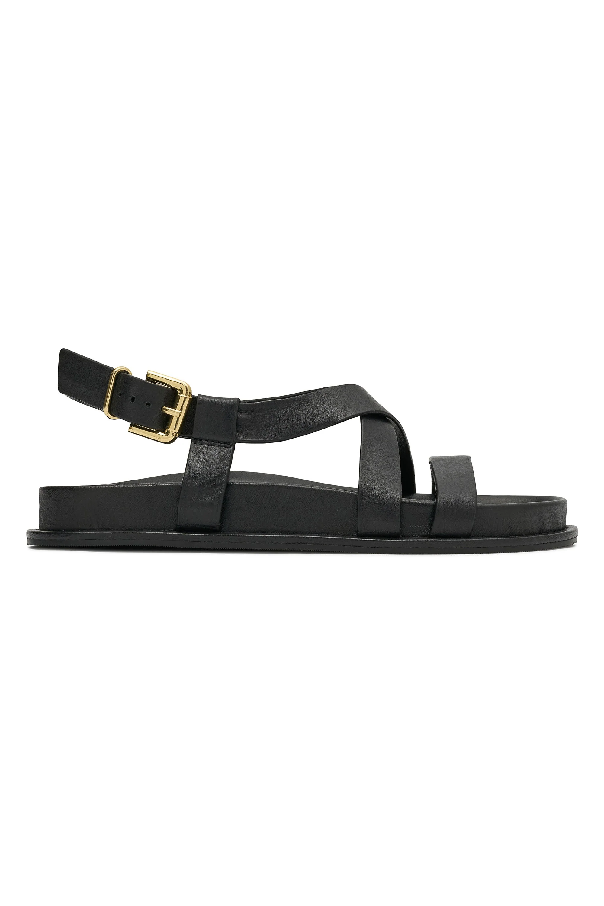 Sabella Sandal In Black Leather - Image 6