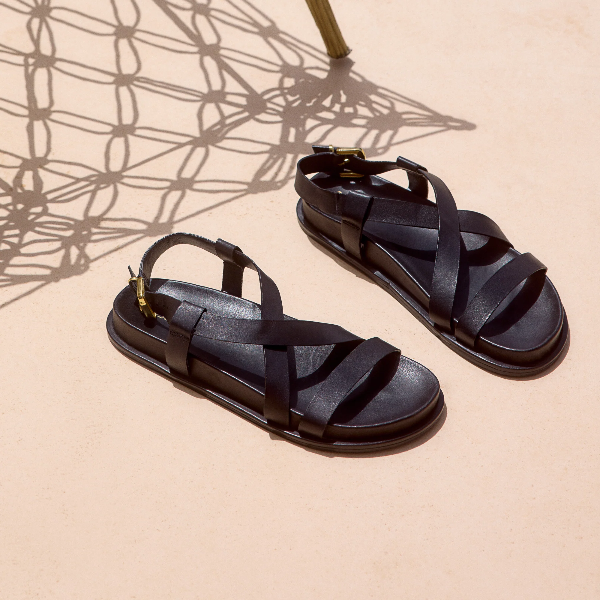 Sabella Sandal In Black Leather - Image 7