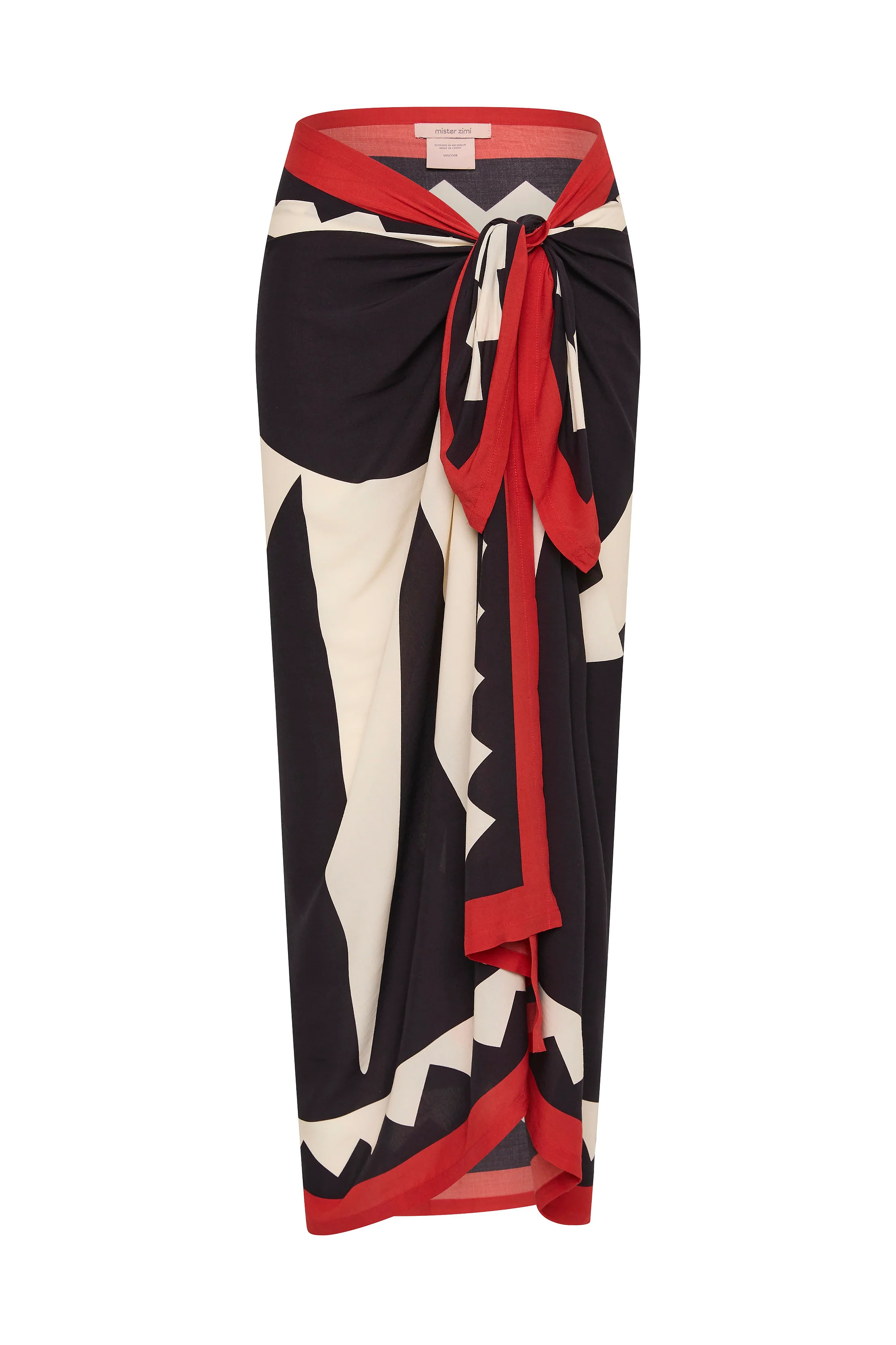 Sarong In Noir Palm - Image 3